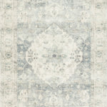 Loloi Rosette Denim / Fog Rug RUGS - synthetic Loloi