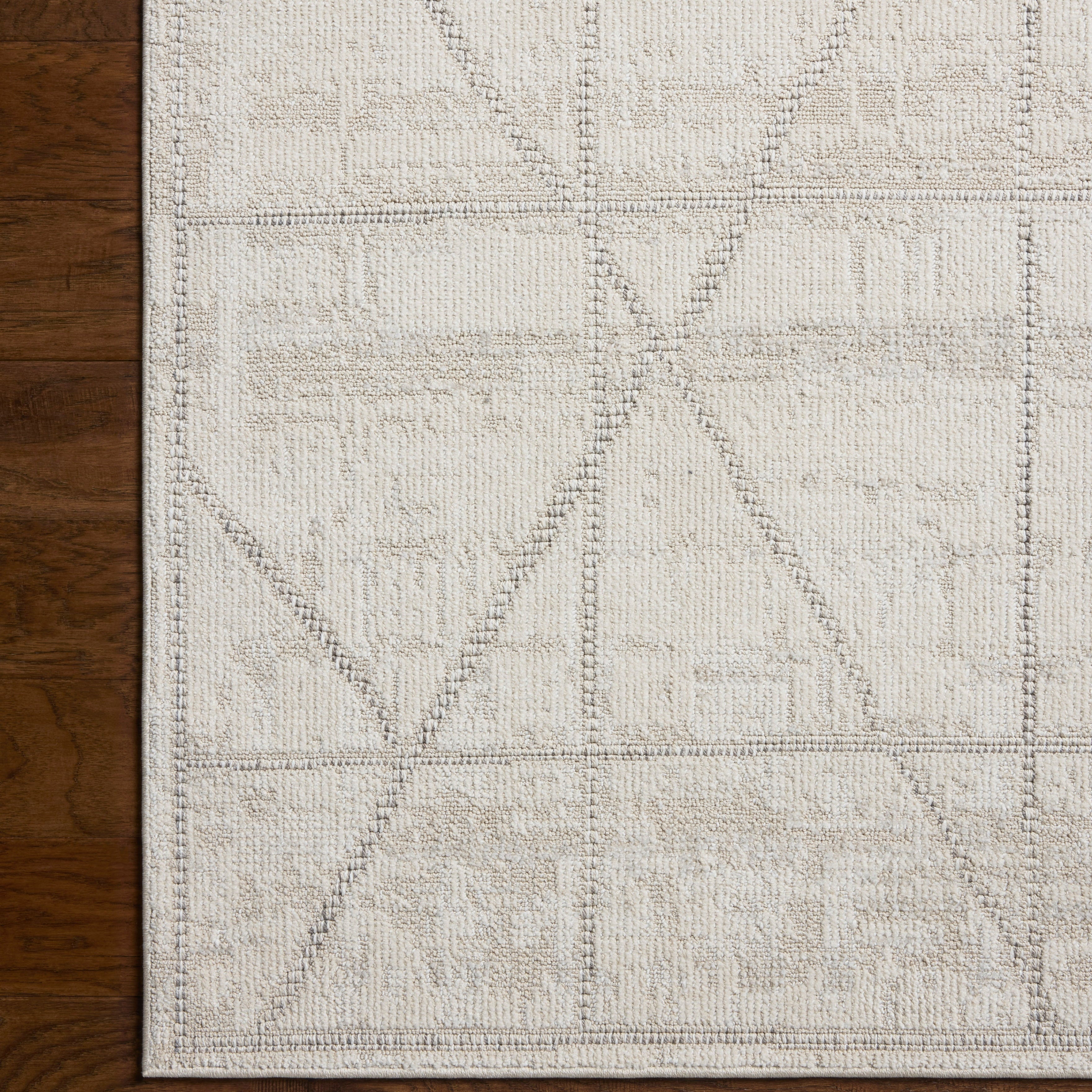 Loloi Roxie Ivory / Graphite Rug RUGS - synthetic Loloi