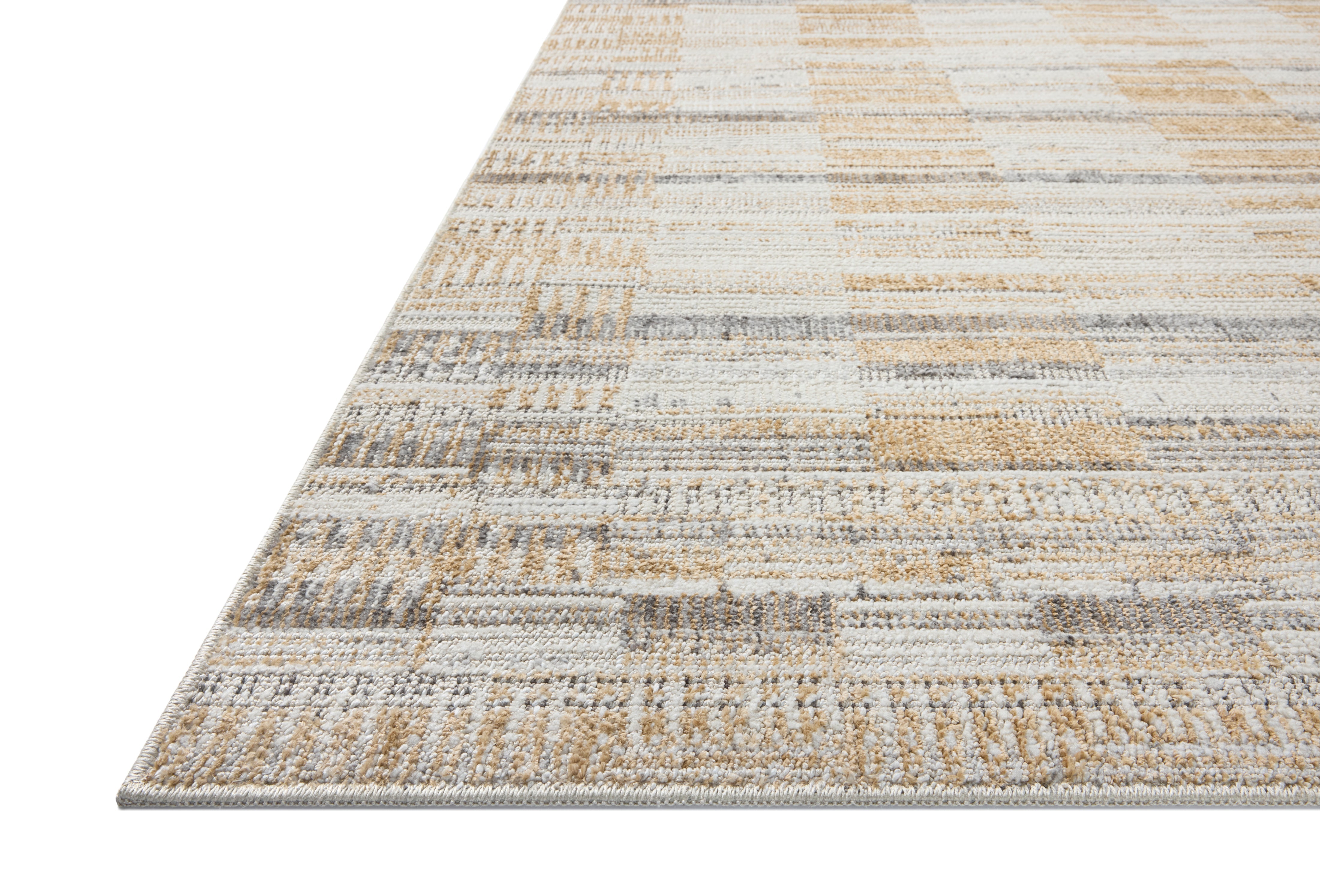 Loloi Roxie Granite / Gold Rug RUGS - synthetic Loloi