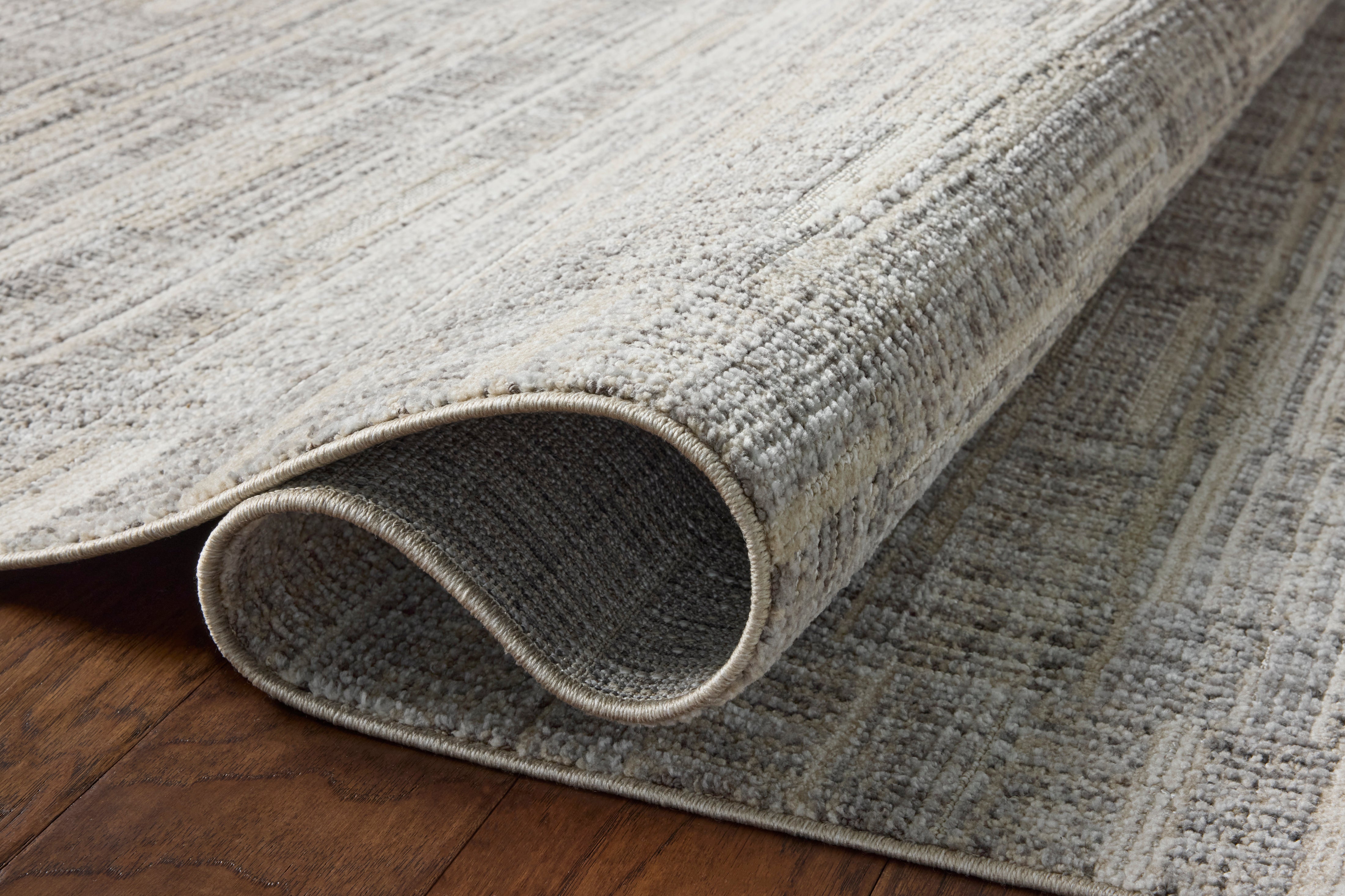 Loloi Roxie Granite / Oatmeal Rug RUGS - synthetic Loloi