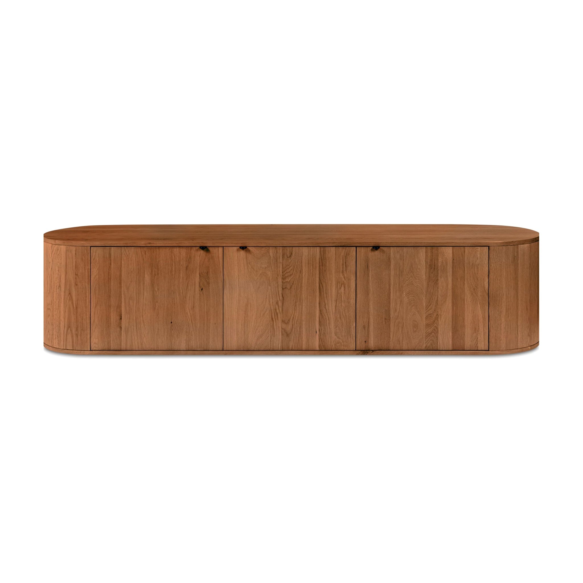Theo Media Bench FURNITURE - bench Moe's Furniture Brown