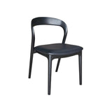 Rondo Dining Chair - set of 2 FURNITURE - dining chairs LH IMPORTS Black Frame