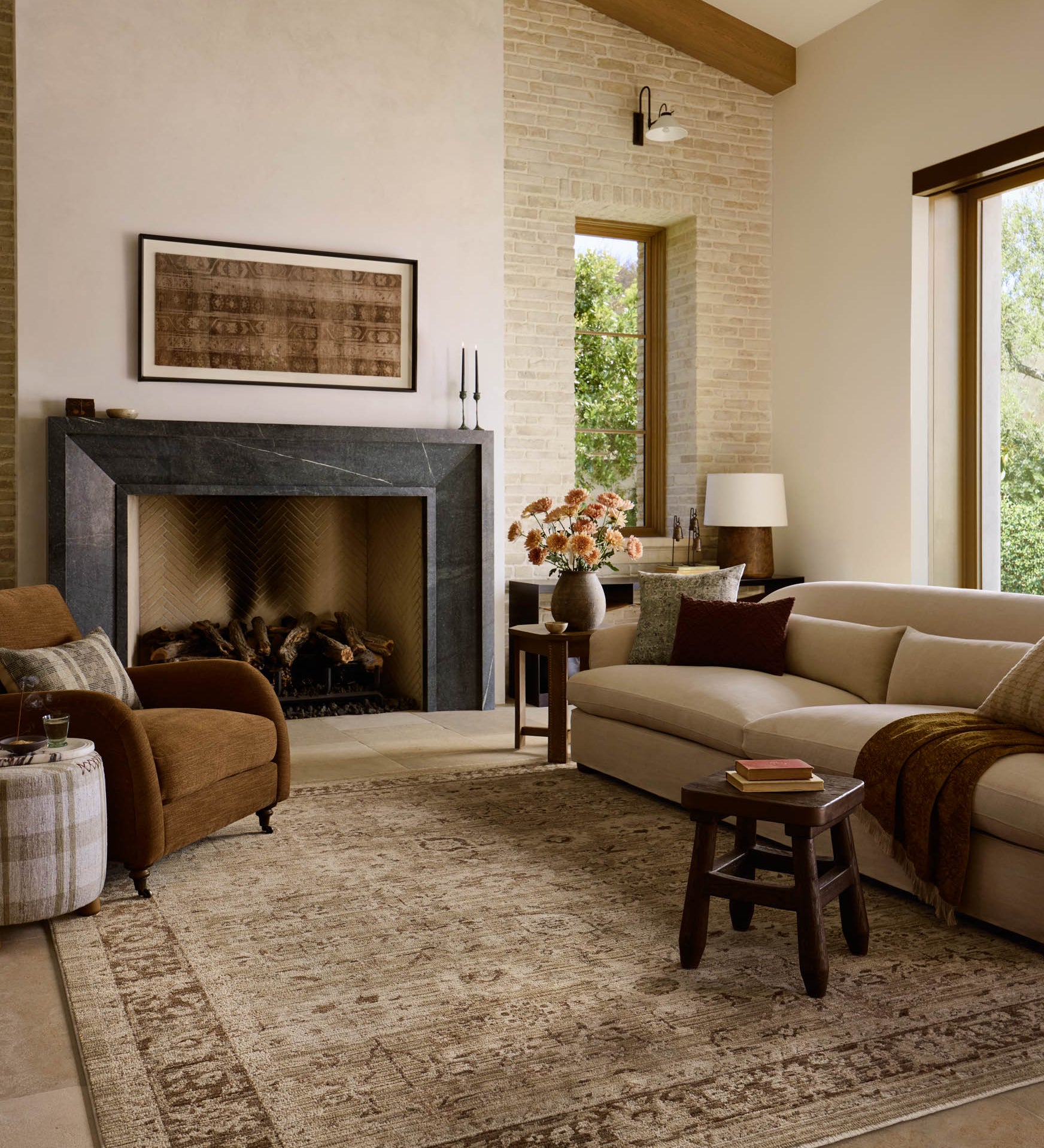Amber Lewis x Loloi Rutherford Bark / Khaki Rug – 2