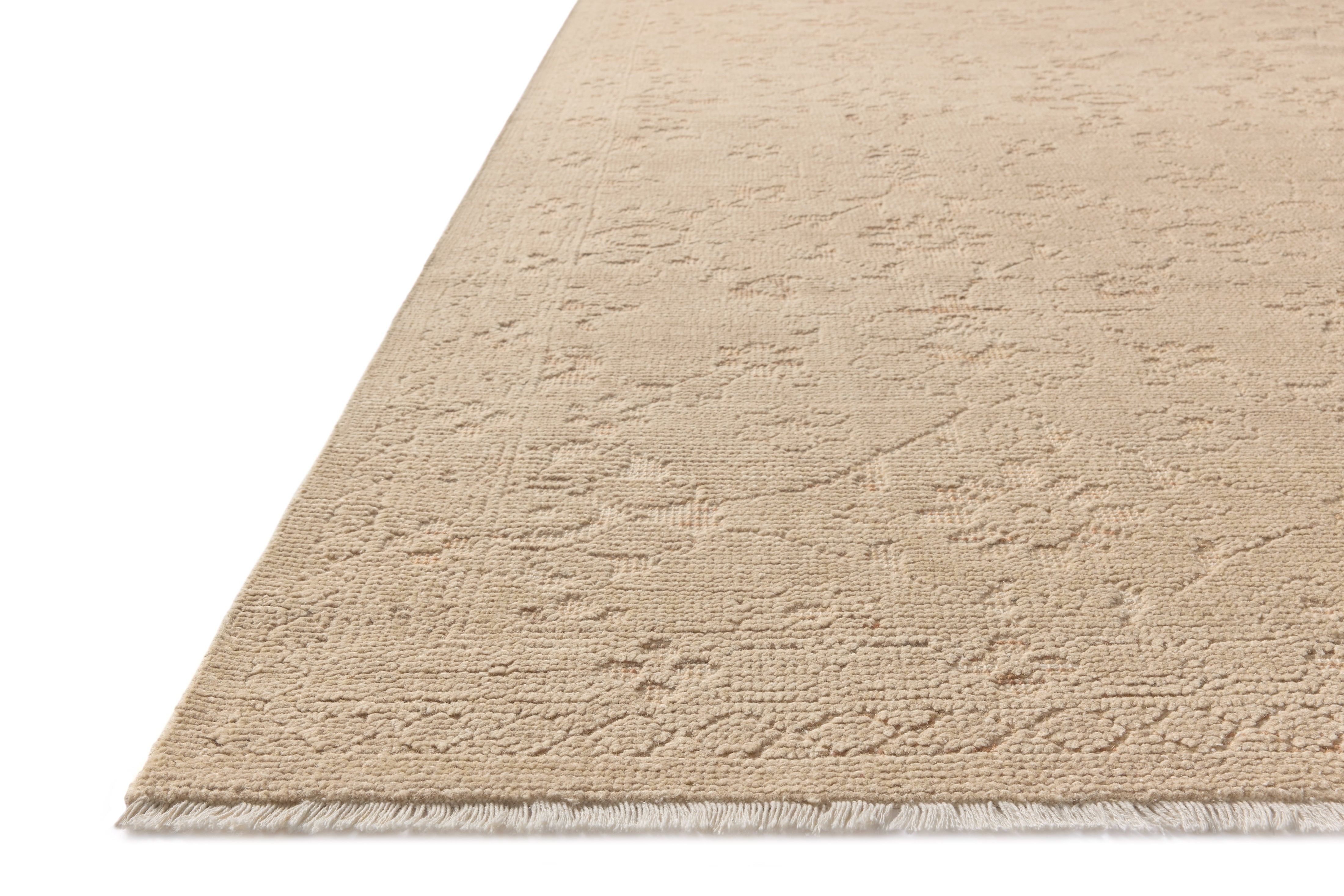 Magnolia Home by Joanna Gaines x Loloi Ruth Natural / Clay RUGS - solid Loloi