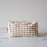 Rug & Weave made Gingham Linen Bag Toiletry Bag Rug & Weave Weekender
