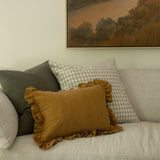 Rae Ruffle Pillow Cover 2 - PILLOWS - linen - warm Rug & Weave Pillows
