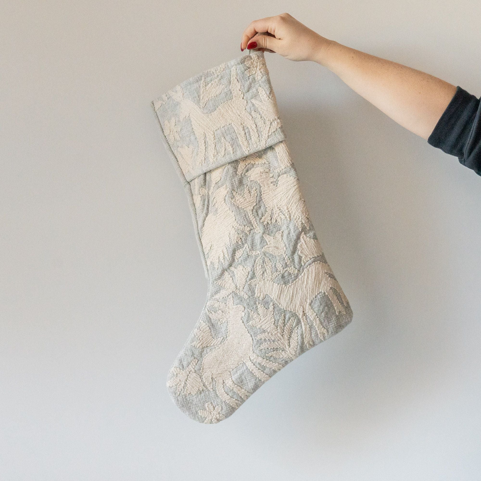 Ice Linen Stocking - Rug & Weave