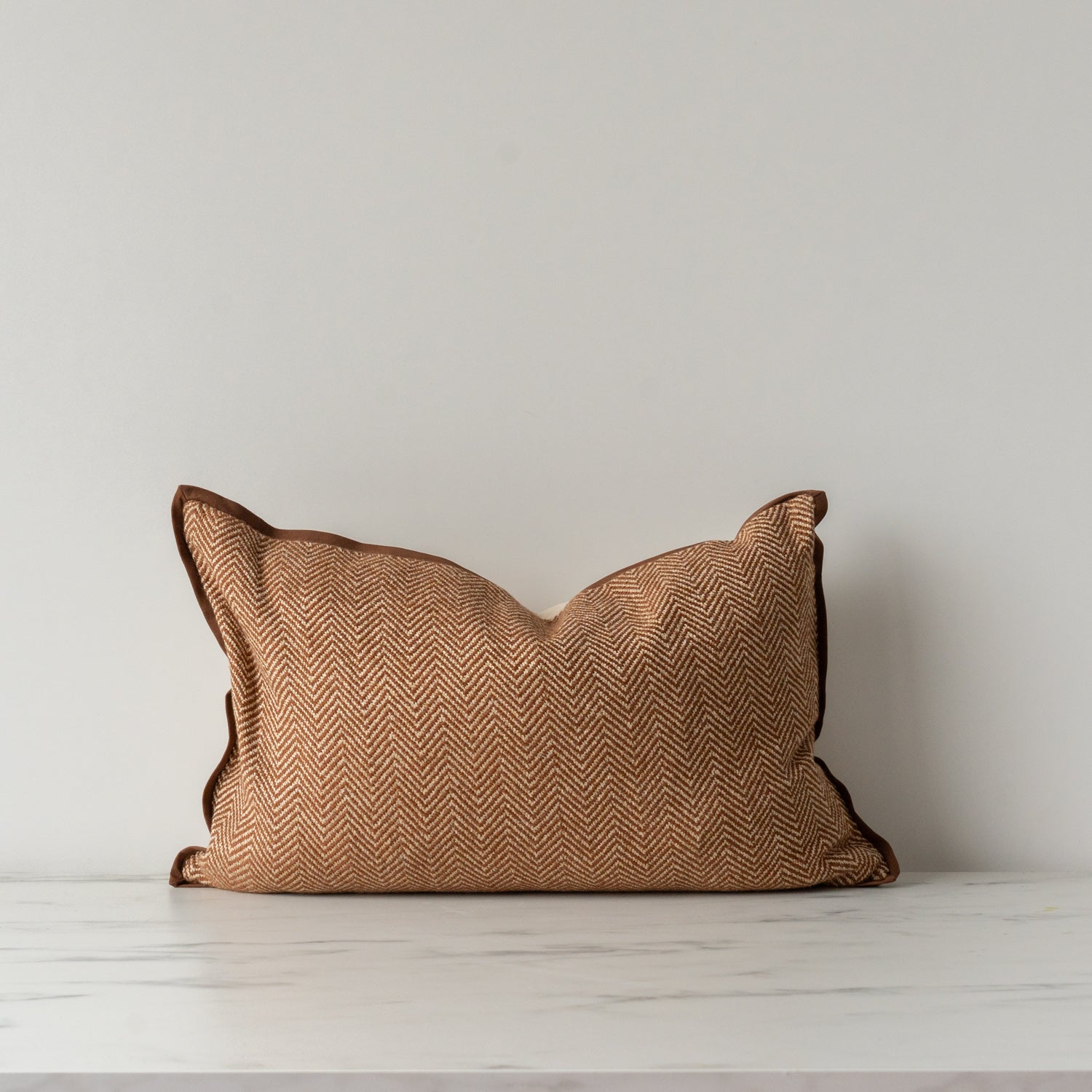Jean Stoffer x Loloi Flange Pillow Chocolate 2 - PILLOWS - essentials - warm Loloi