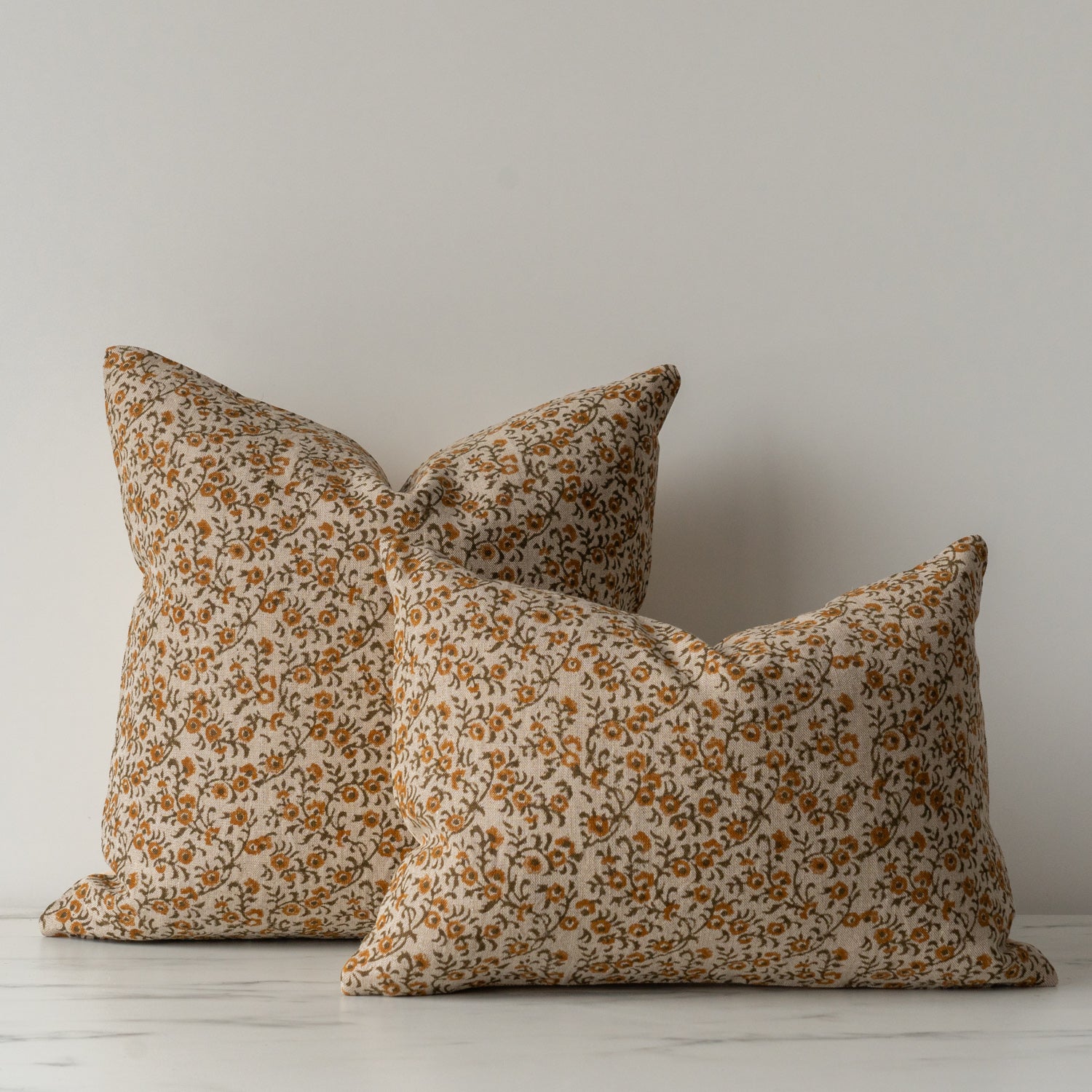 Tillie Block Print Pillow Cover 1-PILLOWS - block print - warm Rug & Weave Pillows