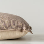 Jean Stoffer x Loloi Flange Pillow Dark Taupe 2 - PILLOWS - essentials - warm Loloi