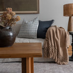 Amber Lewis x Loloi Meadowlark Midnight Pillow Throw Pillow Loloi