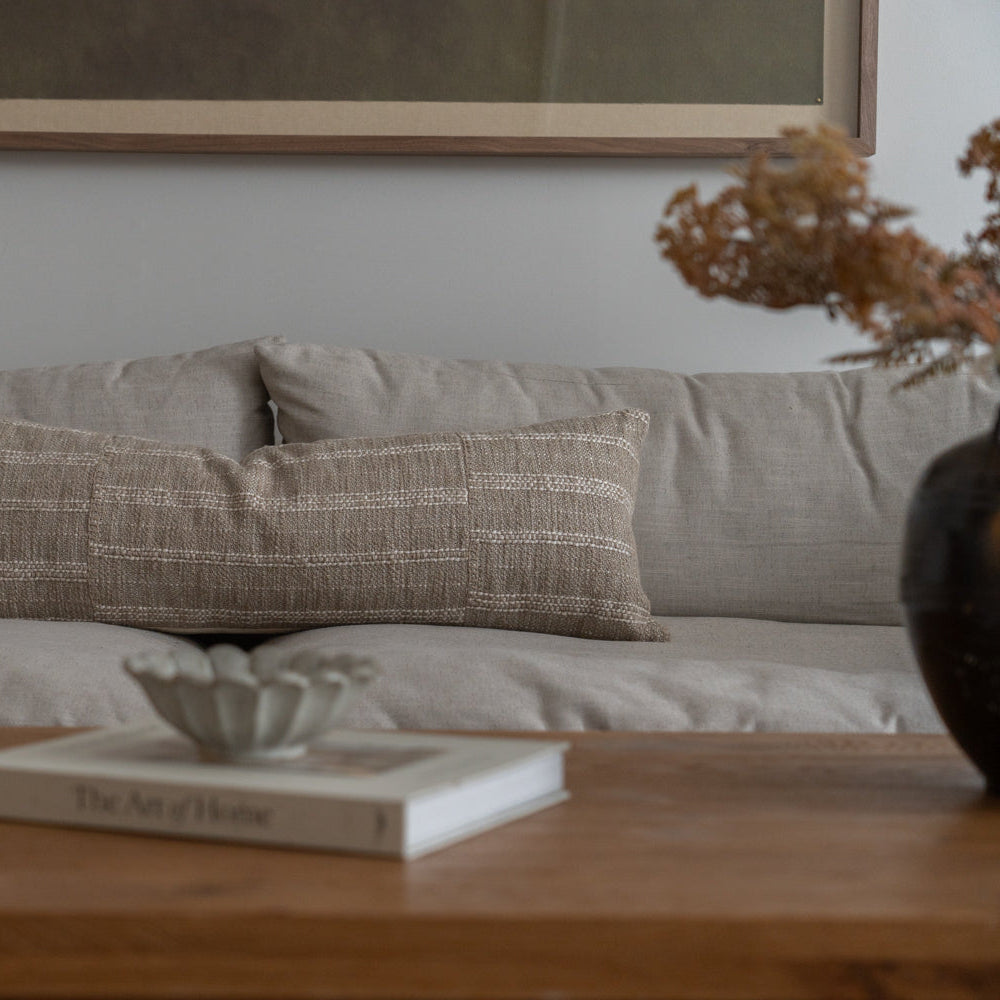 Amber Lewis x Loloi Mitzi Natural Pillow 1 - PILLOWS - essentials - neutral Loloi