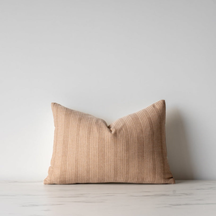 Taupe Woven Pillow Cover 1 - PILLOWS - Thai - neutral Rug & Weave Pillows