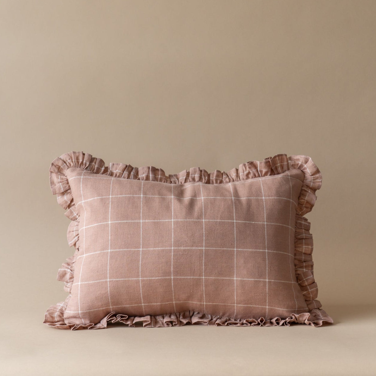 Callie Ruffle Pillow Cover 2 - PILLOWS - Linen - warm Rug & Weave Pillows