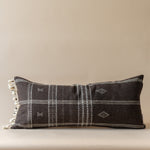 Umber Bhujodi Long Lumbar Pillow Cover 1 - PILLOWS - Bhujodi - neutral Rug & Weave Pillows