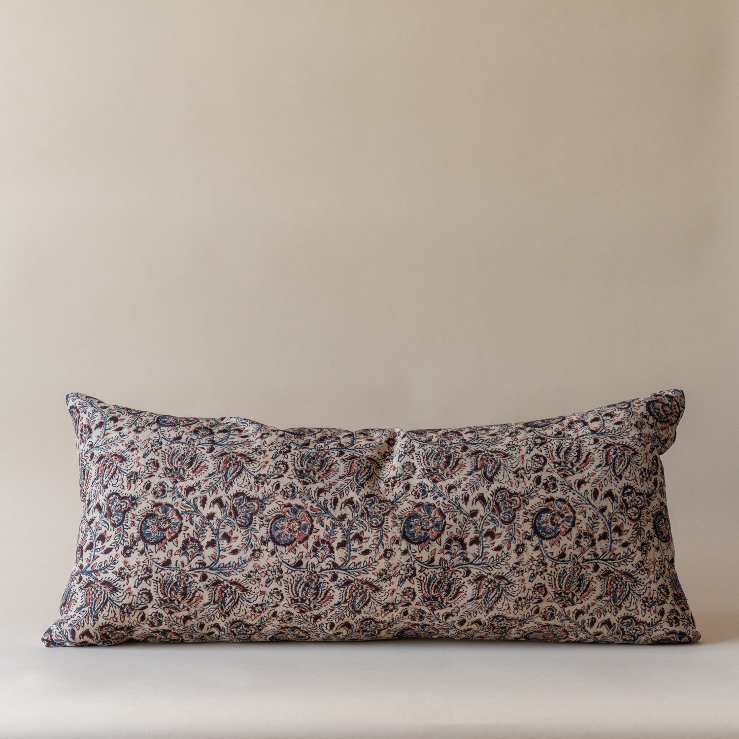Layla Long Lumbar Pillow Cover 3 - PILLOWS - blockprint - cool Rug & Weave Pillows