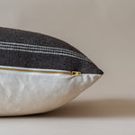 Umber Bhujodi Long Lumbar Pillow Cover 1 - PILLOWS - Bhujodi - neutral Rug & Weave Pillows