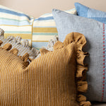 Rae Ruffle Pillow Cover 2 - PILLOWS - linen - warm Rug & Weave Pillows
