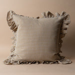 Merrill Ruffle Pillow Cover 2 - PILLOWS - linen - warm Rug & Weave Pillows