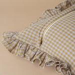 Merrill Ruffle Pillow Cover 2 - PILLOWS - linen - warm Rug & Weave Pillows