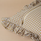 Merrill Ruffle Pillow Cover 2 - PILLOWS - linen - warm Rug & Weave Pillows