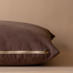 Espresso Linen Pillow Cover 2 - PILLOWS - Linen - warm Rug & Weave Pillows