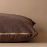 Espresso Linen Pillow Cover 2 - PILLOWS - Linen - warm Rug & Weave Pillows