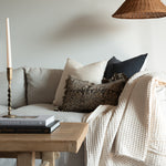 Aja Block Print Ruffle Pillow Cover 1 - PILLOWS - block print - neutral Rug & Weave Pillows