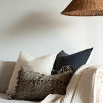 Aja Block Print Ruffle Pillow Cover 1 - PILLOWS - block print - neutral Rug & Weave Pillows