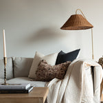 Mairi Block Print Ruffle Pillow Cover 1 - PILLOWS - block print - neutral Rug & Weave Pillows