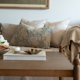 Adeline Block Print Pillow Cover 3 - PILLOWS - Block print - cool ORNA HOUSE