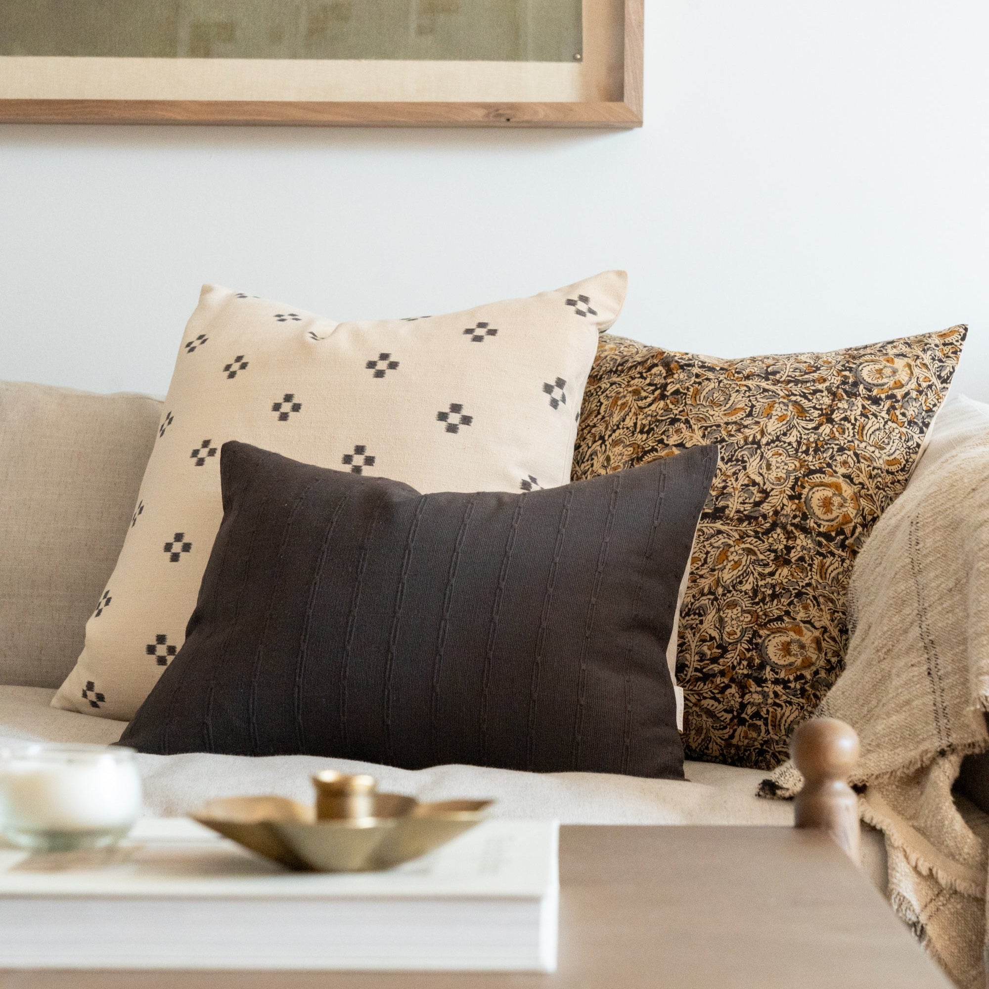 Milo Woven Pillow Cover 1 - PILLOWS - Thai - neutral Rug & Weave Pillows