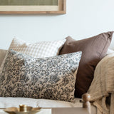 Espresso Linen Pillow Cover 2 - PILLOWS - Linen - warm Rug & Weave Pillows