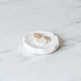 Marble Petal Dish dish Foreside Home & Garden (Faire)