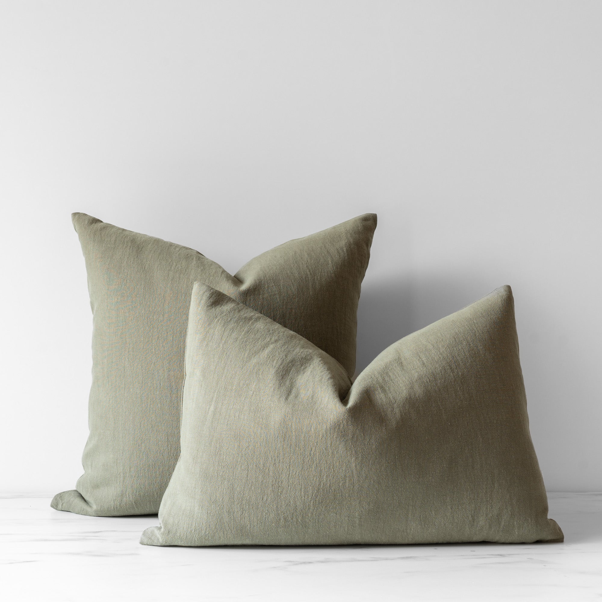PRE-ORDER: Sage Linen Pillow Cover 3 - PILLOWS - linen - cool Rug & Weave Pillows