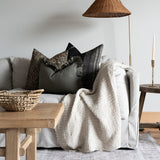 Sage Linen Ruffle Pillow Cover 3 - PILLOWS - linen - cool Rug & Weave Pillows