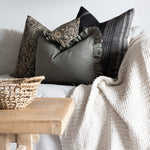 Sage Linen Ruffle Pillow Cover 3 - PILLOWS - linen - cool Rug & Weave Pillows