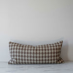 Brown Check Weave Pillow Lumbar Pillow Indaba