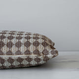 Brown Check Weave Pillow Lumbar Pillow Indaba