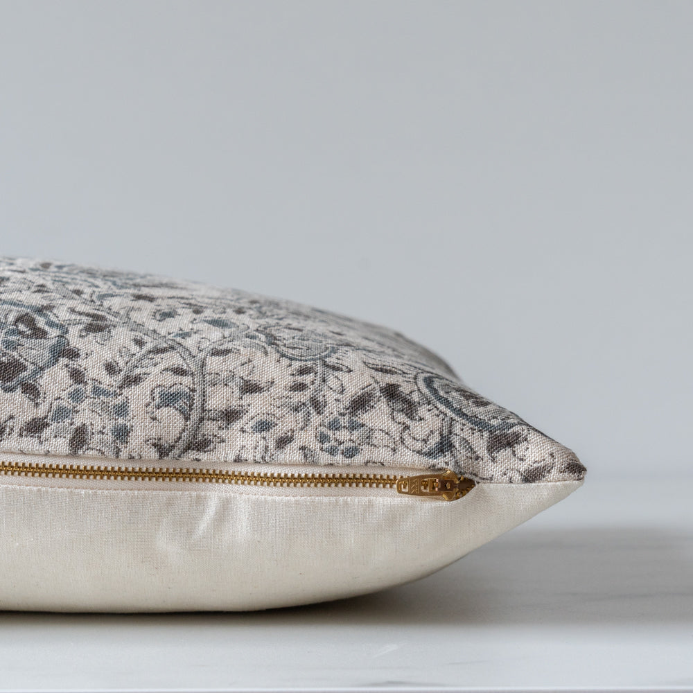 Aubrey Block Print Pillow Cover 3 - PILLOWS - blockprint - cool Rug & Weave Pillows