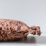 Sienna Block Print Ruffle Pillow Cover 2 - PILLOWS - block print - warm Rug & Weave Pillows