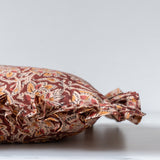 Sienna Block Print Ruffle Pillow Cover 2 - PILLOWS - block print - warm Rug & Weave Pillows