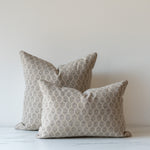 PRE-ORDER: Dolly Block Print Pillow Cover 1 - PILLOWS - block print - neutral Rug & Weave Pillows