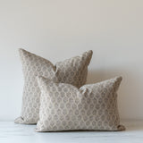 PRE-ORDER: Dolly Block Print Pillow Cover 1 - PILLOWS - block print - neutral Rug & Weave Pillows