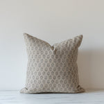 PRE-ORDER: Dolly Block Print Pillow Cover 1 - PILLOWS - block print - neutral Rug & Weave Pillows