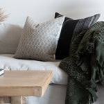 PRE-ORDER: Dolly Block Print Pillow Cover 1 - PILLOWS - block print - neutral Rug & Weave Pillows