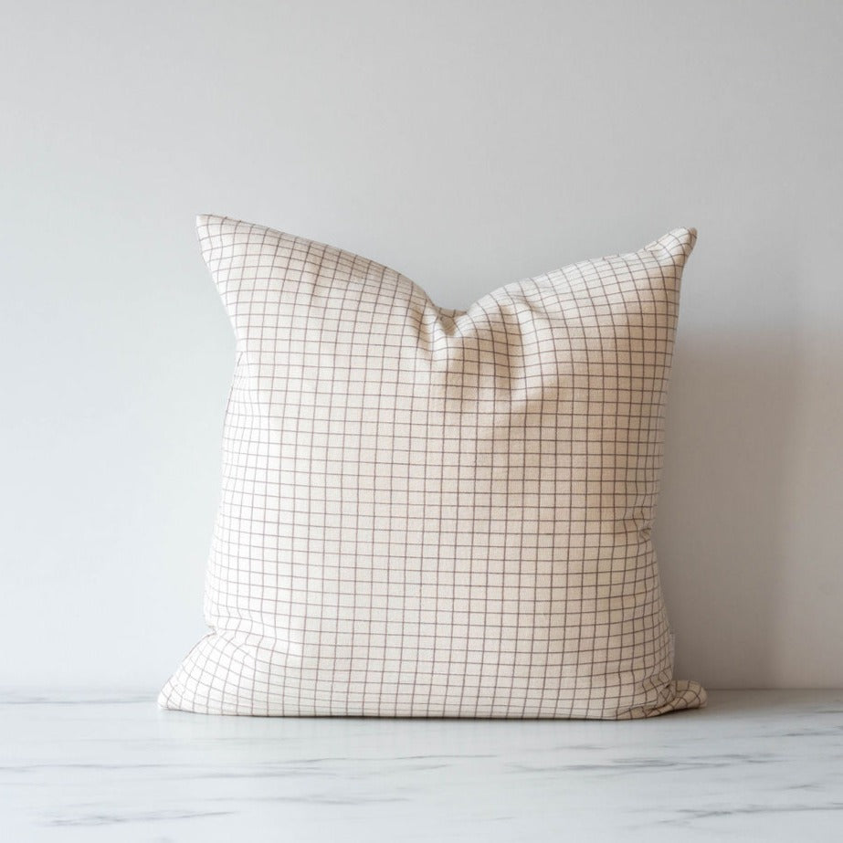 Double Sided Lanna Pillow Cover 1 - PILLOWS - Thai - neutral Rug & Weave Pillows