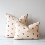 Double Sided Terracotta Dots Pillow Cover 1 - PILLOWS - Thai - neutral Rug & Weave Pillows