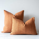 Double Sided Terracotta Thai Woven Pillow Cover 2 - PILLOWS - Thai - warm Rug & Weave Pillows