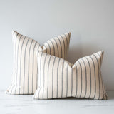Double Sided Thai Simple Stripes Pillow Cover 1 - PILLOWS - Thai - neutral Rug & Weave Pillows